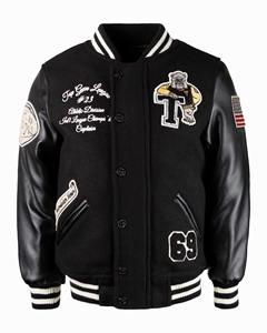 Veste universitaire en laine brodée Chenille personnalisée de haute qualité pour hommes College Baseball Bomber Letterman pour l'hiver - Product Image 5