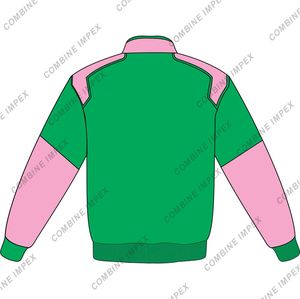 Combinaison de course de moto personnalisée Alpha for Alpha Vêtements d'extérieur unisexe, brodés et imprimés de sororité, coupe-vent élégant et complet - Product Image 2