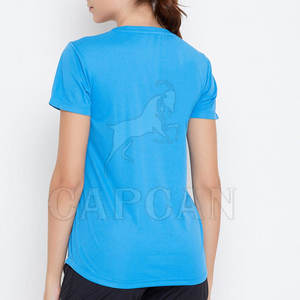 Camisetas estampadas de alta calidad para mujer con decoración bordada de tamaño personalizado Drop Shoulder-Street Wear para invierno - Product Image 3