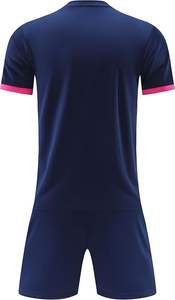 Uniforme de fútbol juvenil de alta calidad Patrón de lunares 3D Jersey que absorbe la humedad Pantalones cortos Tamaño 2-12Y Cuello en V Transpirable para niños - Product Image 5