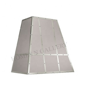 Hotte de cuisine murale artisanale personnalisée avec insert de fixation par rivets, prête pour les cuisines de style campagnard français - Product Image 5