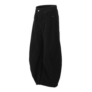 Jeans décontractés 3D délavés au design silhouette rétro américain pour hommes et femmes, coupe droite ample à jambe large avec boutonnière, collection automne/hiver - Product Image 3