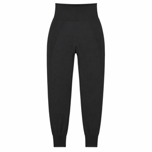Pantalones jogger de satén de cintura alta para mujer, con cordón elástico en la cintura, corte ajustado, tacto de seda, estilo athleisure, casual, para estar en casa o para la calle - Product Image 4