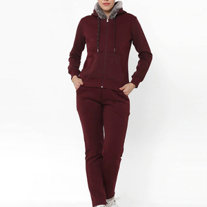 2023 Custom Logo Printed Jogging <b>Tracksuits</b> for Women High Quality Breathable Street Wear Zipper New Design Plain Solid Pattern - Product Image 1