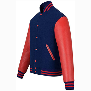 2025 Men's Good Quality Customized Varsity <b>Jacket</b> Winter Solid Windproof with Stand Collar Front Logo OEM Zip-Up <b>Light</b> <b>Jacket</b> - Product Image 3