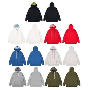 Alta calidad 100% algodón con capucha pantalones de chándal conjunto calle moda estilo suelto sólido 3D hombres mujeres Hip Hop otoño chándales - Product Image 2