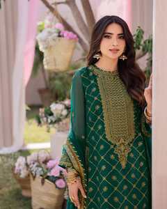 Vestido Formal de Trabajo para Mujer, Moderno, Excelente Calidad, Último Modelo 2025-2026, Salwar Kameez de Algodón para Fiesta 01147 - Product Image 4