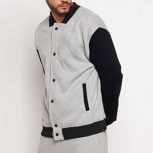 Chaqueta de béisbol Varsity para hombre, mezcla de algodón, estilo Letterman, clásico, deportivo, informal, bombardero, chaqueta de béisbol universitaria para hombre - Product Image 3