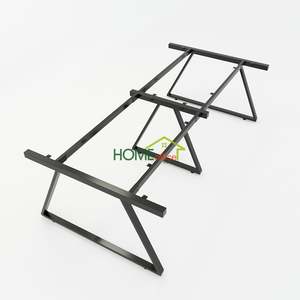Contemporary Chinese Modern Oval <b>Office</b> Conference Room Trapeze II Concept Assembly Meeting <b>Table</b> 240x120 - Product Image 4