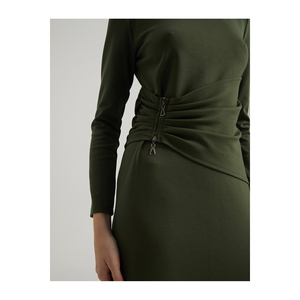 Giản dị zippered ăn làm bằng viscose pha trộn - Product Image 1