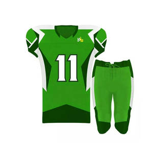 Conjunto de uniforme de fútbol americano para adultos personalizable de alta calidad Técnica de sublimación transpirable Incluye nombre del equipo corto - Product Image 3