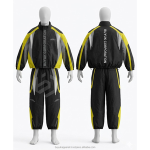 Men's Gym <b>Running</b> Training Waterproof Windbreaker Hooded Printed Track Suit Streetwear Acid Wash Custom Logo Activewear Set - Product Image 5