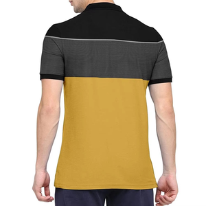 Chemises polo unies à manches courtes pour hommes avec logo personnalisé T-shirts polo doux en coton à bas prix pour hommes - Product Image 2