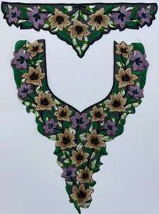 Patchs de col brodés en perles de cristal délicates pour mariées et tenues de soirée - Product Image 4