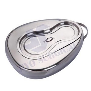 เครื่องมือผ่าตัดทางการแพทย์ที่ได้รับการรับรองจาก CE กระทะสแตนเลสแบบพกพาเตียงปัสสาวะความจุขนาดใหญ่สําหรับโรงพยาบาล - Product Image 4