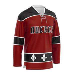 2024 maillots de hockey réversibles unisexes personnalisés en gros OEM costumes de hockey sur glace sublimés avec nom d'équipe pour hommes - Product Image 2