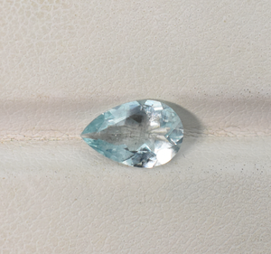 Piedra preciosa de Aguamarina natural en forma de pera de Brasil 9.5X6.5X3.5mm Piedra preciosa suelta para joyería Piedra preciosa de corte de pera facetada - Product Image 4