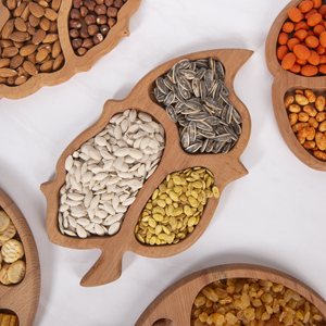 ถาดขนม LEAF - 3 ช่อง 35×20 ซม - Product Image 1