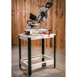 Scie à onglet composée à double biseau de 10 pouces avec table universelle pour machine de table, électrique/à batterie, pour le travail du bois et du métal (bricolage) - Product Image 1