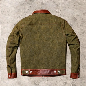 Veste de moto en toile unisexe de qualité supérieure, en cuir de vache, avec glands, design classique, douce, confortable, élégante, chaude pour l'hiver - Product Image 3