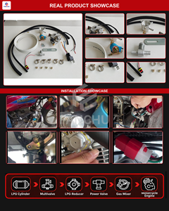 Kit de carburant GPL pour moto - Système de conversion au gaz GPL avec régulateur pour moteurs de moto - Product Image 2
