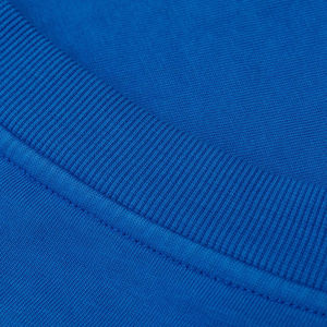 Camiseta de algodón 100% de primera calidad con estampado bordado personalizado, logotipo, cuello antipilling, ajuste holgado, informal, sólido para hombres y mujeres, de gran tamaño - Product Image 2