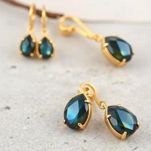 เครื่องประดับต่างหูชุบทองอัญมณีลาบราดอไรต์ธรรมชาติสีเงินสเตอร์ลิง925 2025ใหม่ออกแบบได้ตามต้องการ - Product Image 5