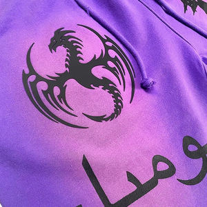 <b>Men's</b> High Street Cotton Terry Athletic <b>Shorts</b> Wholesale Quick Dry Acid Wash Screen Print Loose Drawstring Pockets Streetwear - Product Image 4