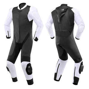 Traje de dos piezas de cuero de vaca genuino para motocicleta, traje de cuero de moto de calidad superior para motociclistas de calle - Product Image 2