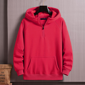 Drop Fashion Alta calidad 95% Algodón y terciopelo Forrado Zip up Sudaderas con capucha Impresión personalizada con su logotipo o diseño - Product Image 2