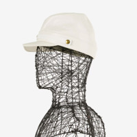 Sombrero Kepi de cuero de Napa contemporáneo Carlo Forti, tocado de guerra italiano de lujo, estilo glamoroso, versión más ligera, Unisex para hombres y mujeres