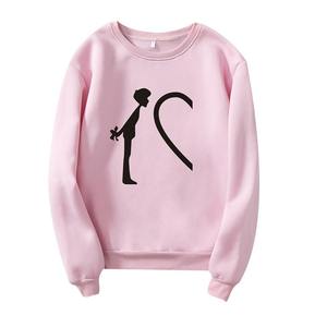 Sweat-shirts pour femmes personnalisés pour l'hiver 2025, pull à logo sur le devant, 100% coton, vêtements - Product Image 1