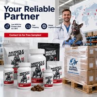 Complément alimentaire pour chiens OEM, Soft Chews pour développer les muscles, riche en protéines, gain de masse musculaire pour chiens Bully, Pitbull, chiens de travail, marque privée