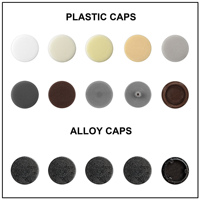Conector de Panel para Muebles con Tapa de Plástico Multicolor y Cierre de Leva con Marca C de Aleación de Zinc Ecológica, Accesorios para Muebles