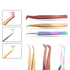 Pinzas para Extensión de Pestañas con Punta de Fibra y Logotipo Personalizado, Probadas a Mano, Ergonómicas, Duraderas, Nueva Gama, Pestañas en Abanico - Product Image 1