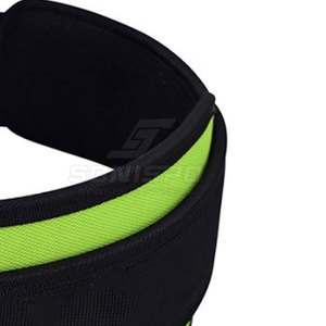Ceinture de soutien lombaire réglable et respirante pour l'entraînement en force et la musculation, fermeture auto-agrippante unisexe, vert noir - Product Image 5