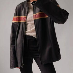 Ladies <b>Leather</b> <b>Jacket</b> Custom <b>Leather</b> <b>Jacket</b> For Women With Zipper Front <b>Long</b> Sleeve Fashion Outerwear <b>Leather</b> <b>Jackets</b> - Product Image 5