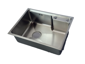 Fregadero de cocina de acero inoxidable de un solo cuenco de alta calidad, suministro de fabricante de 0,75mm de espesor - Product Image 2