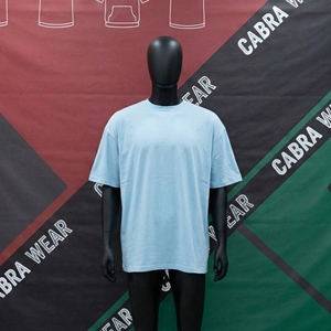 เสื้อยืดคอกลมผ้าแคนวาสทรงปกติสำหรับผู้ชาย พิมพ์โลโก้ตามสั่ง แบรนด์ส่วนตัว ผ้าฝ้าย 100% ระบายอากาศได้ดี แห้งเร็ว สวมใส่สบายในฤดูร้อน - Product Image 2