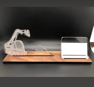 <b>Acrylic</b> Printed Business <b>Card</b> Holder Custom Size Transparent Modern Display <b>Box</b> for Office Tables and Retail Counters - Product Image 3