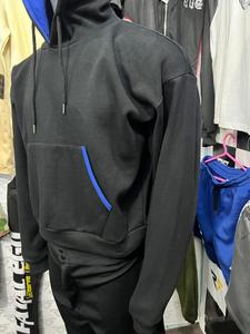 En stock, sweat-shirts personnalisés pour hommes en tissu jersey uni, ensemble de survêtement avec logo imprimé, hiver, qualité supérieure - Product Image 3