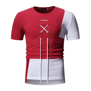 เสื้อยืดกีฬาผู้ชายฤดูร้อนปี 2026 คอกลม แขนสั้น ออกแบบลายพิมพ์ได้ตามต้องการ ผ้าฝ้าย 100% สไตล์ลำลอง - Product Image 1