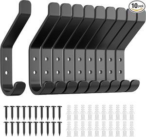 Stainless <b>Wall</b> Mounted Coat <b>Hook</b> for Hanging for Towel Hats <b>Key</b> Clothes Metal <b>Wall</b> Hanger for Closet Organization - Product Image 4