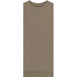 Sudadera Ecológica para Mujer, de Uso Diario, con Bordado Sólido, Transpirable, de Cuello Redondo, Color Chocolate, Resistente al Viento, de Poliéster/Algodón - Product Image 3