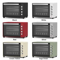 Four Électrique Professionnel Intelligent 100L 2800W - Four Noir Multifonction pour Cuisson Domestique avec Minuteur.