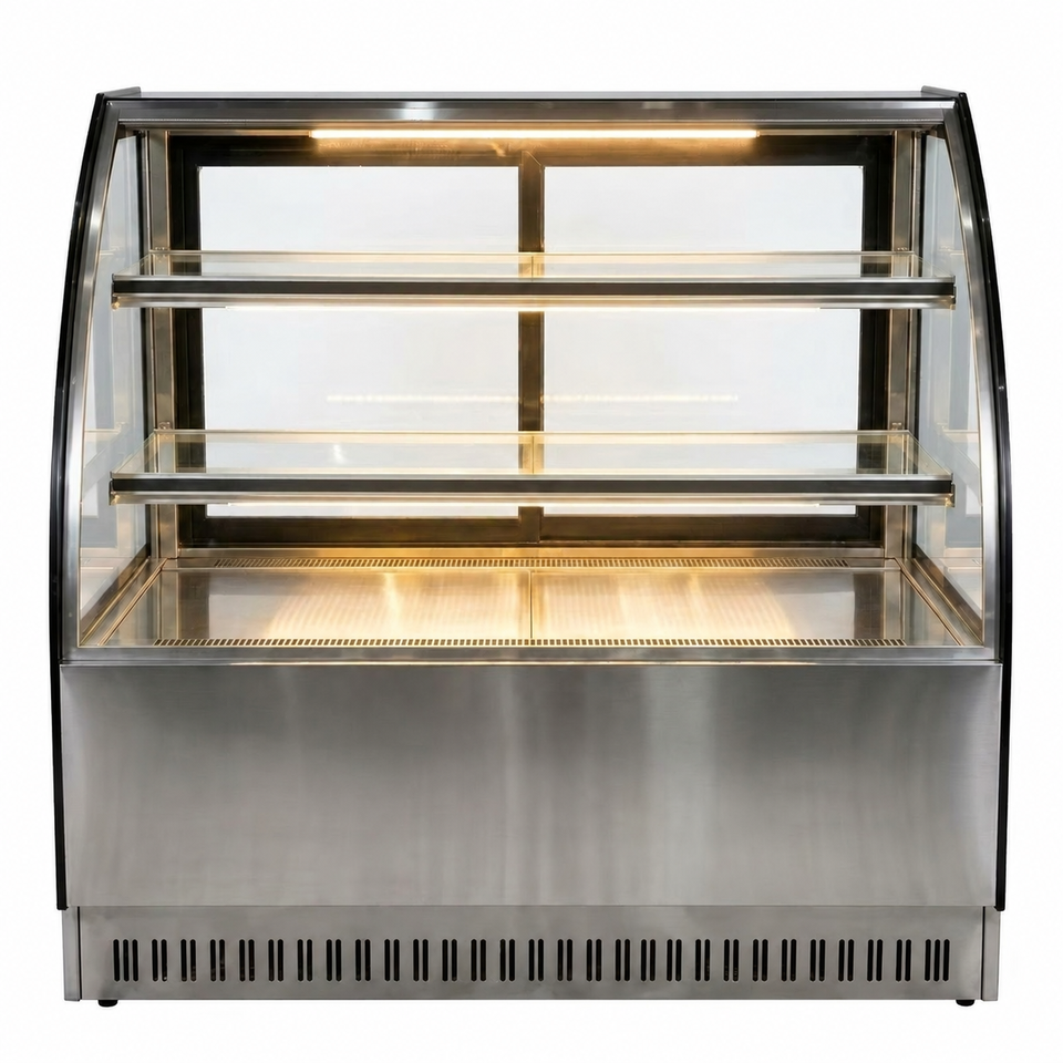 Commercial Glass Pastry Display Case Cake Display Box Refrigerated Cake ...