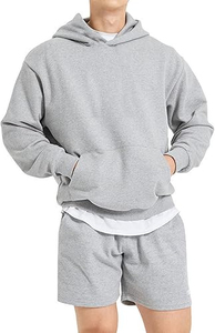 Warm Winter <b>Pullover</b> Hoodie <b>Men</b> Customizable Fleece Thick Soft Fabric Casual Comfortable Sweatshirt - Product Image 2