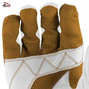 Guantes de bateo de béisbol y softbol de cuero 2025 hechos en Pakistán para posición de receptor uso al aire libre - Product Image 4