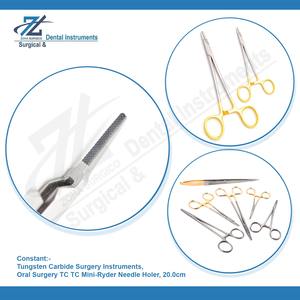 คีมเล็กสำหรับผ่าตัดในช่องปากทำจากสเตนเลสสตีลขนาด20ซม. ที่จับเข็มแบบแมนนวล - Product Image 4