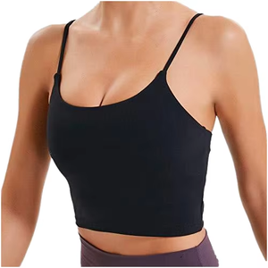 Gran oferta, Sujetador deportivo de alta calidad para mujer, logotipo personalizado, sujetador de entrenamiento de yoga para gimnasio, Sujetador deportivo transpirable de talla grande para Fitness - Product Image 5
